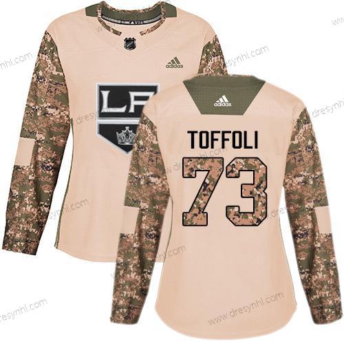 Adidas Los Angeles Kings #73 Tyler Toffoli Camo Autentické 2017 Veterans Day Sešitý NHL dres – Dámské