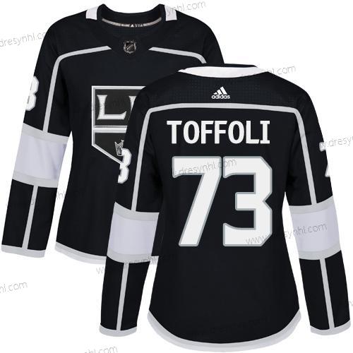 Adidas Los Angeles Kings #73 Tyler Toffoli Černá Domácí dres Autentické Sešitý NHL dres – Dámské