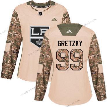 Adidas Los Angeles Kings #99 Wayne Gretzky Camo Autentické 2017 Veterans Day Sešitý NHL dres – Dámské