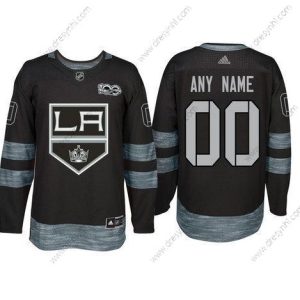 Adidas Los Angeles Kings Personalizované Černá 1917-2017 100th Výročí Sešitý NHL dres