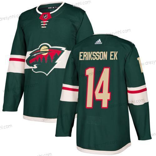 Adidas Minnesota Wild #14 Joel Eriksson Ek Zelená Domácí dres Autentické Sešitý NHL dres – Pánské