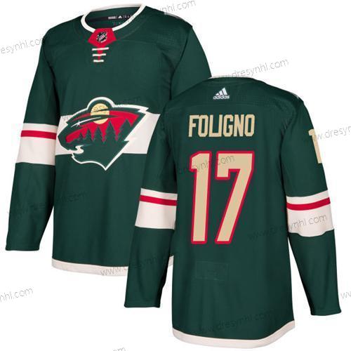 Adidas Minnesota Wild #17 Marcus Foligno Zelená Domácí dres Autentické Sešitý NHL dres – Pánské