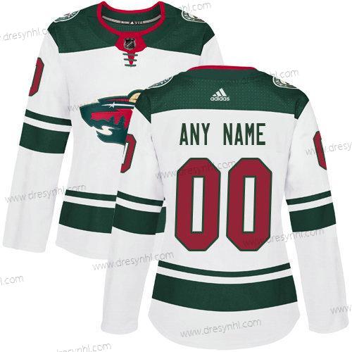 Adidas Minnesota Wild Personalizované NHL Autentické Bílý dres – Dámské