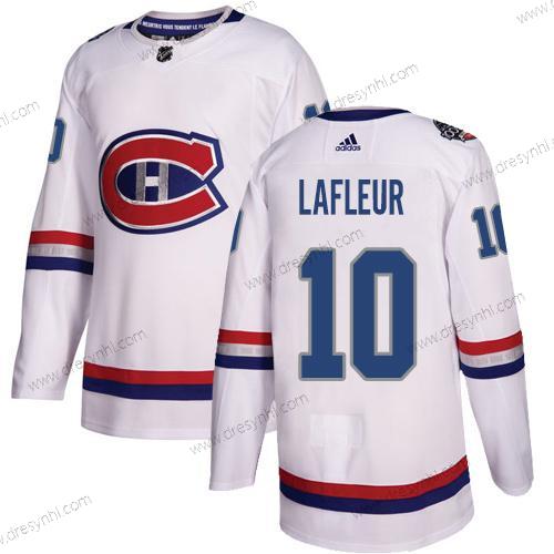 Adidas Montreal Canadiens #10 Guy Lafleur Bílý Autentické 1917-2017 100th Klasický Sešitý NHL dres – Pánské