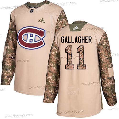 Adidas Montreal Canadiens #11 Brendan Gallagher Camo Autentické 2017 Veterans Day Sešitý NHL dres – Pánské