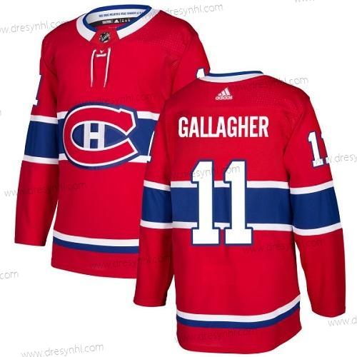 Adidas Montreal Canadiens #11 Brendan Gallagher Červené Domácí dres Autentické Sešitý NHL dres – Pánské