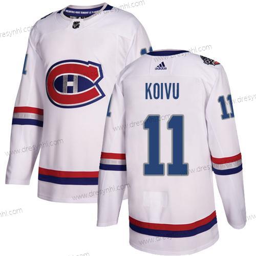 Adidas Montreal Canadiens #11 Saku Koivu Bílý Autentické 1917-2017 100th Klasický Sešitý NHL dres – Pánské