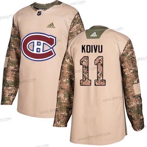 Adidas Montreal Canadiens #11 Saku Koivu Camo Autentické 2017 Veterans Day Sešitý NHL dres – Pánské