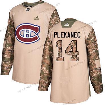 Adidas Montreal Canadiens #14 Tomas Plekanec Camo Autentické 2017 Veterans Day Sešitý NHL dres – Pánské