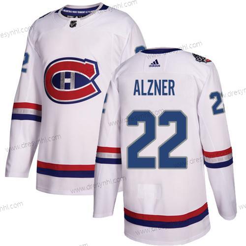 Adidas Montreal Canadiens #22 Karl Alzner Bílý Autentické 1917-2017 100th Klasický Sešitý NHL dres – Pánské