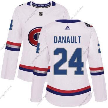 Adidas Montreal Canadiens #24 Phillip Danault Bílý Autentické 1917-2017 100th Klasický Sešitý NHL dres – Dámské