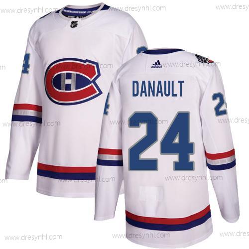 Adidas Montreal Canadiens #24 Phillip Danault Bílý Autentické 1917-2017 100th Klasický Sešitý NHL dres – Pánské