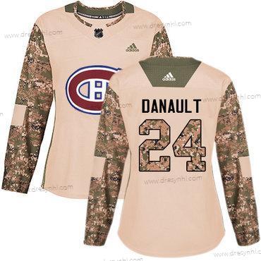 Adidas Montreal Canadiens #24 Phillip Danault Camo Autentické 2017 Veterans Day Sešitý NHL dres – Dámské