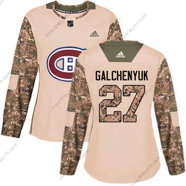 Adidas Montreal Canadiens #27 Alex Galchenyuk Camo Autentické 2017 Veterans Day Sešitý NHL dres – Dámské