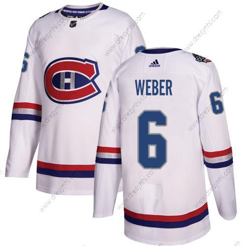 Adidas Montreal Canadiens #6 Shea Weber Bílý Autentické 1917-2017 100th Klasický Sešitý NHL dres – Pánské