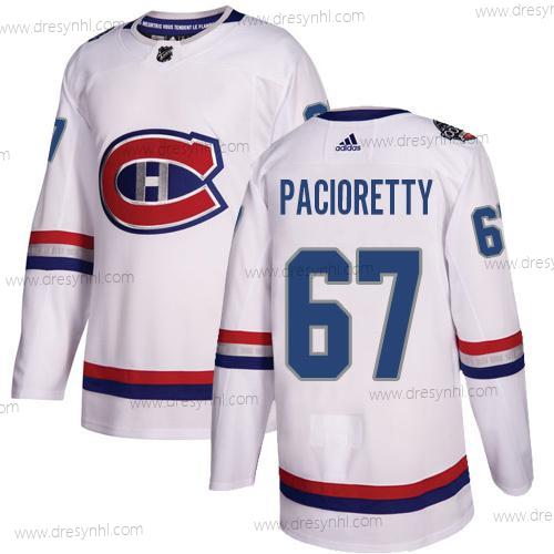 Adidas Montreal Canadiens #67 Max Pacioretty Bílý Autentické 1917-2017 100th Klasický Sešitý NHL dres – Pánské