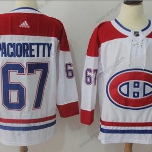 Adidas Montreal Canadiens #67 Max Pacioretty Bílý Road Autentické Sešitý NHL dres – Pánské