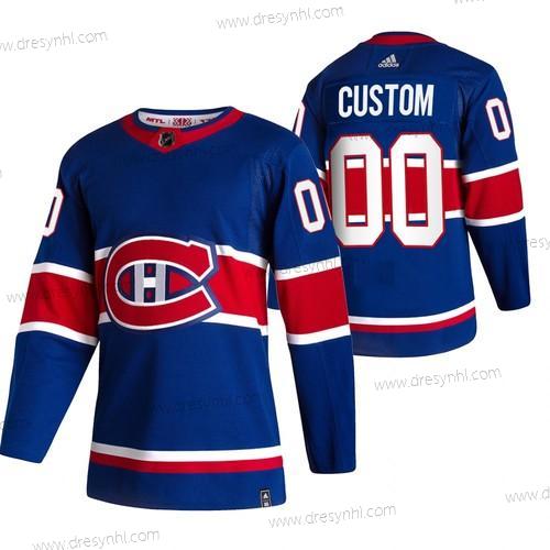 Adidas Montreal Canadiens Personalizované Modrý 2020-21 Obrácený Retro Náhradní NHL dres – Pánské