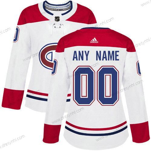 Adidas Montreal Canadiens Personalizované NHL Autentické Bílý dres – Dámské