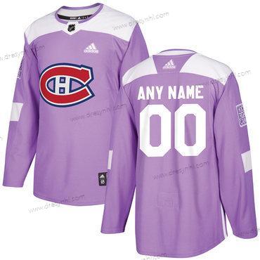 Adidas Montreal Canadiens Personalizované Nachový Růžový Hokejový Bojuje proti rakovině Tréninkový dres – Pánské