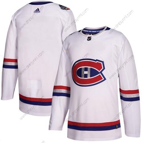 Adidas Montreal Canadiens Prázdný Bílý Autentické 1917-2017 100th Klasický Sešitý NHL dres – Pánské