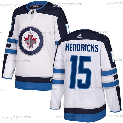 Adidas NHL Winnipeg Jets #15 Matt Hendricks Hostující dres Bílý Autentické dres – Pánské