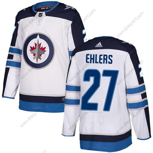 Adidas NHL Winnipeg Jets #27 Nikolaj Ehlers Hostující dres Bílý Autentické dres – Pánské