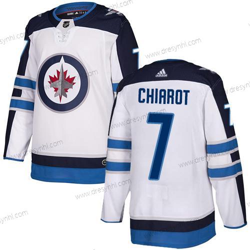 Adidas NHL Winnipeg Jets #7 Ben Chiarot Hostující dres Bílý Autentické dres – Pánské