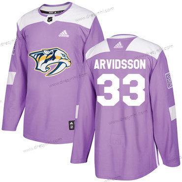 Adidas Nashville Predators #33 Viktor Arvidsson Nachový Autentické Bojuje proti rakovině Sešitý NHL dres – Pánské