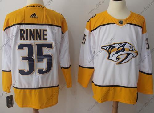 Adidas Nashville Predators #35 Pekka Rinne Bílý Road Autentické Sešitý NHL dres – Pánské