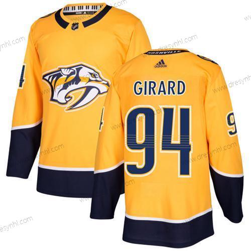 Adidas Nashville Predators #94 Samuel Girard Žlutá Domácí dres Autentické Sešitý NHL dres – Pánské