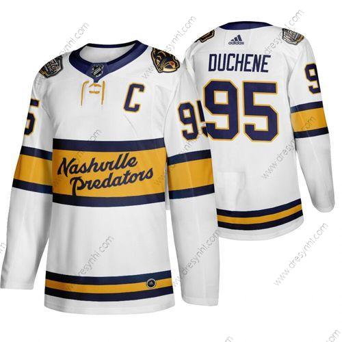 Adidas Nashville Predators 95 Matt Duchene Bílý 2020 Zimní Klasický dres – Pánské