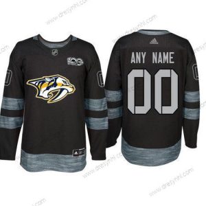 Adidas Nashville Predators Personalizované Černá 1917-2017 100th Výročí Sešitý NHL dres