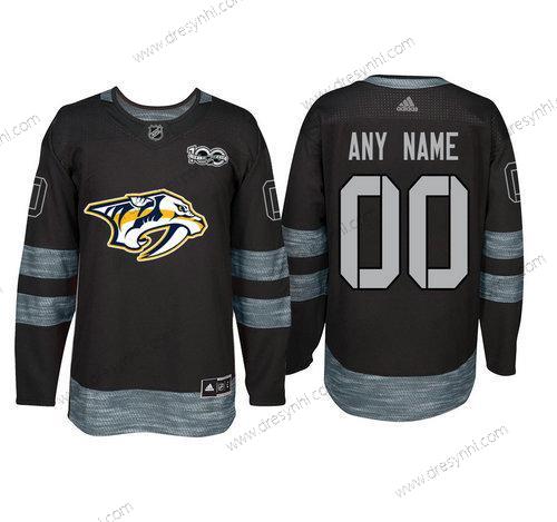 Adidas Nashville Predators Personalizované Černá 1917-2017 100th Výročí Sešitý NHL dres