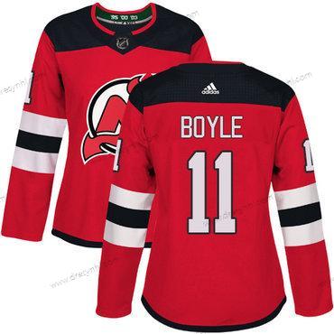 Adidas New Jersey Devils #11 Brian Boyle Červené Domácí dres Autentické Sešitý NHL dres – Dámské