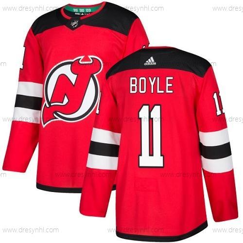 Adidas New Jersey Devils #11 Brian Boyle Červené Domácí dres Autentické Sešitý NHL dres – Pánské