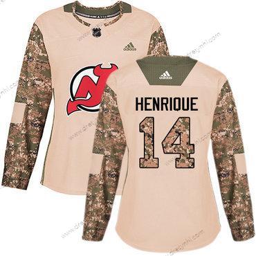 Adidas New Jersey Devils #14 Adam Henrique Camo Autentické 2017 Veterans Day Sešitý NHL dres – Dámské