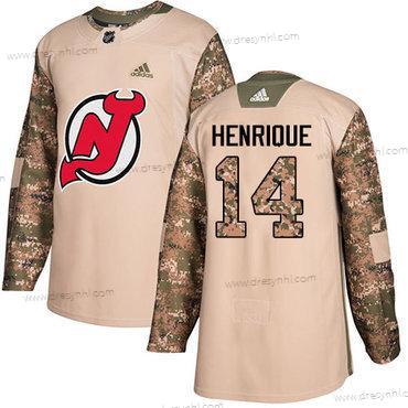 Adidas New Jersey Devils #14 Adam Henrique Camo Autentické 2017 Veterans Day Sešitý NHL dres – Pánské