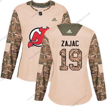 Adidas New Jersey Devils #19 Travis Zajac Camo Autentické 2017 Veterans Day Sešitý NHL dres – Dámské