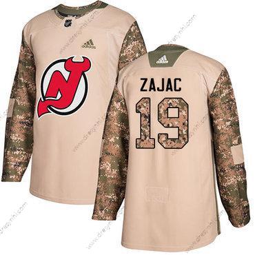 Adidas New Jersey Devils #19 Travis Zajac Camo Autentické 2017 Veterans Day Sešitý NHL dres – Pánské