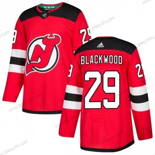 Adidas New Jersey Devils #29 Mackenzie Černáwood New Autentické Mackenzie Wood Červené Domácí dres dres – Pánské