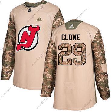 Adidas New Jersey Devils #29 Ryane Clowe Camo Autentické 2017 Veterans Day Sešitý NHL dres – Pánské