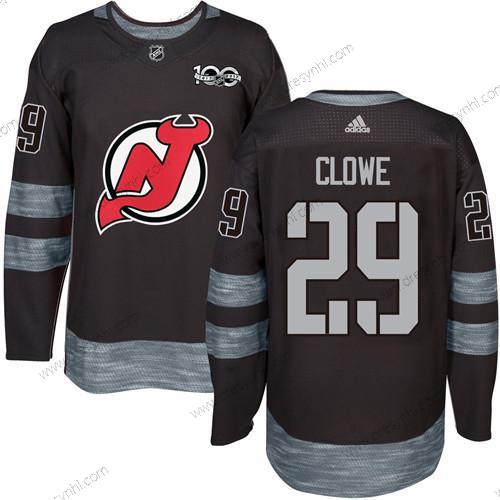 Adidas New Jersey Devils #29 Ryane Clowe Černá 1917-2017 100th Výročí Sešitý NHL dres – Pánské