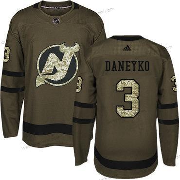 Adidas New Jersey Devils #3 Ken Daneyko Zelená Salute to Service Sešitý NHL dres – Pánské