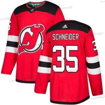 Adidas New Jersey Devils #35 Cory Schneider Červené Domácí dres Autentické Sešitý NHL dres – Pánské