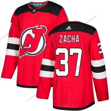 Adidas New Jersey Devils #37 Pavel Zacha Červené Domácí dres Autentické Sešitý NHL dres – Pánské