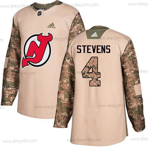 Adidas New Jersey Devils #4 Scott Stevens Camo Autentické 2017 Veterans Day Sešitý NHL dres – Pánské