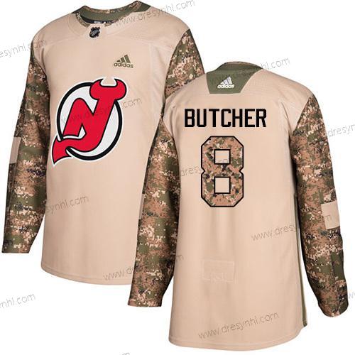 Adidas New Jersey Devils #8 Will Butcher Camo Autentické 2017 Veterans Day Sešitý NHL dres – Pánské