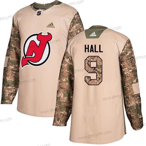 Adidas New Jersey Devils #9 Taylor Hall Camo Autentické 2017 Veterans Day Sešitý NHL dres – Pánské