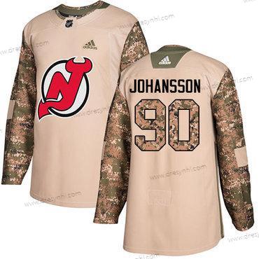 Adidas New Jersey Devils #90 Marcus Johansson Camo Autentické 2017 Veterans Day Sešitý NHL dres – Pánské